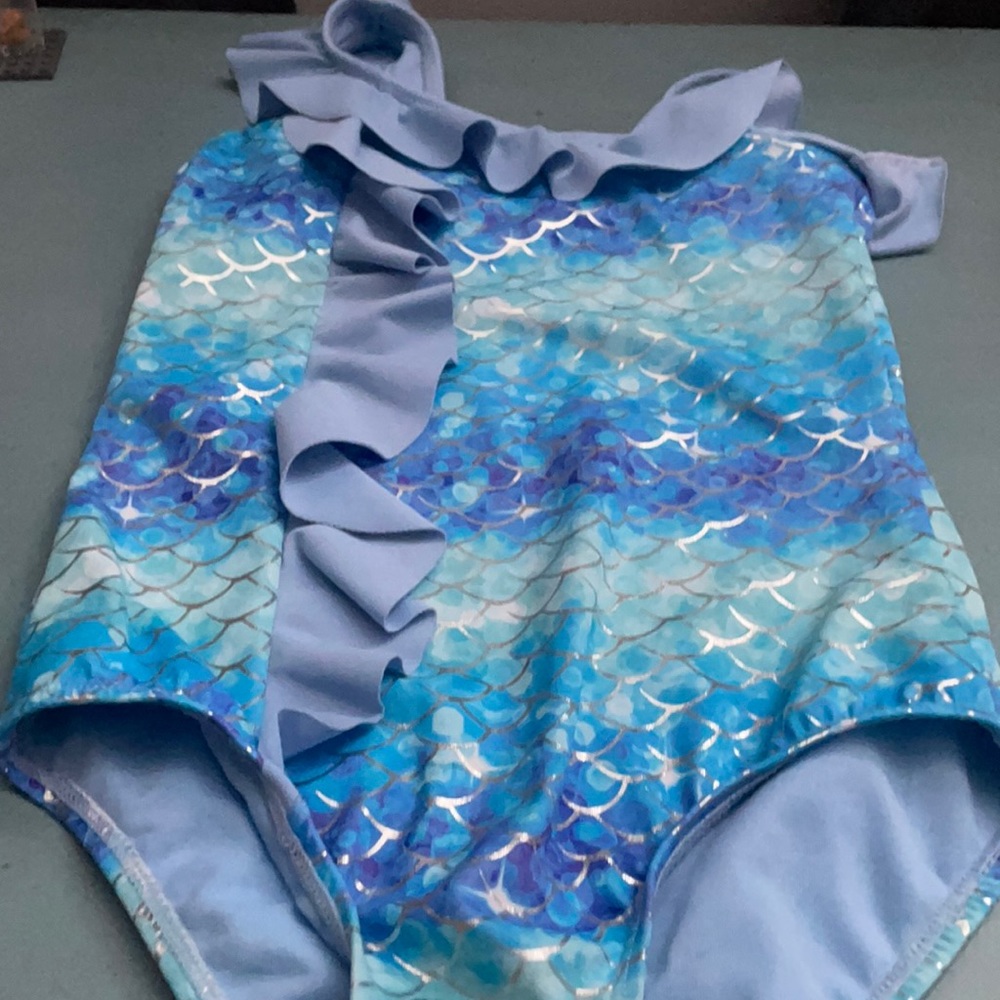 Justice size 7 mermaid swimsuit